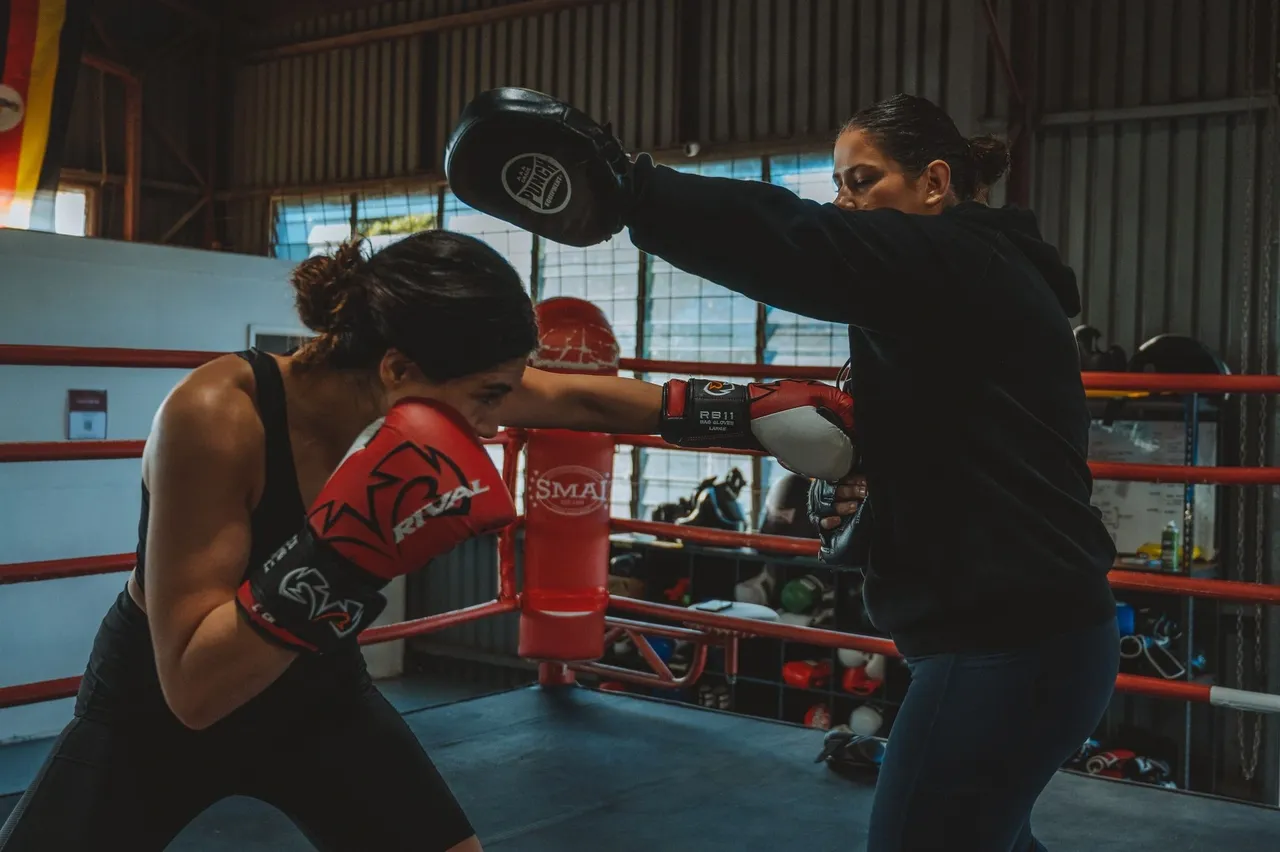 Boxing gym equipment and training space at EL BARRIO in Seventeen Mile Rocks
